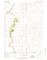 Pine Bluffs SE Wyoming Historical topographic map, 1:24000 scale, 7.5 X 7.5 Minute, Year 1963