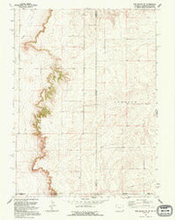 Pine Bluffs SE Wyoming Historical topographic map, 1:24000 scale, 7.5 X 7.5 Minute, Year 1991