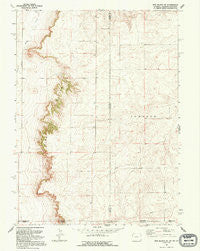 Pine Bluffs SE Wyoming Historical topographic map, 1:24000 scale, 7.5 X 7.5 Minute, Year 1991