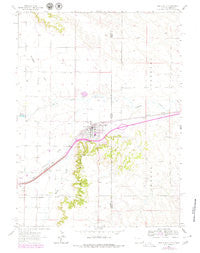 Pine Bluffs Wyoming Historical topographic map, 1:24000 scale, 7.5 X 7.5 Minute, Year 1963