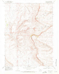 Pine Butte Wyoming Historical topographic map, 1:24000 scale, 7.5 X 7.5 Minute, Year 1968