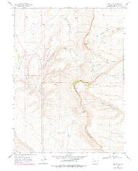 Pine Butte Wyoming Historical topographic map, 1:24000 scale, 7.5 X 7.5 Minute, Year 1968