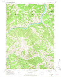 Pine Creek Wyoming Historical topographic map, 1:24000 scale, 7.5 X 7.5 Minute, Year 1965