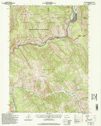 Pine Creek Wyoming Historical topographic map, 1:24000 scale, 7.5 X 7.5 Minute, Year 1996