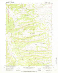 Pine Grove Ridge Wyoming Historical topographic map, 1:24000 scale, 7.5 X 7.5 Minute, Year 1969