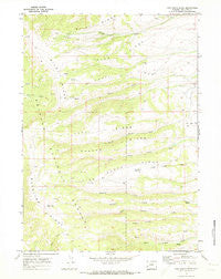 Pine Grove Ridge Wyoming Historical topographic map, 1:24000 scale, 7.5 X 7.5 Minute, Year 1969