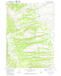 Pine Grove Ridge Wyoming Historical topographic map, 1:24000 scale, 7.5 X 7.5 Minute, Year 1969