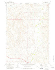 Pine Gulch Wyoming Historical topographic map, 1:24000 scale, 7.5 X 7.5 Minute, Year 1972