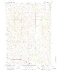 Pine Gulch Wyoming Historical topographic map, 1:24000 scale, 7.5 X 7.5 Minute, Year 1972