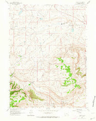 Pine Hill Wyoming Historical topographic map, 1:24000 scale, 7.5 X 7.5 Minute, Year 1961