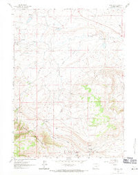 Pine Hill Wyoming Historical topographic map, 1:24000 scale, 7.5 X 7.5 Minute, Year 1961