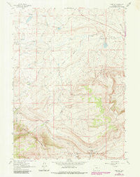 Pine Hill Wyoming Historical topographic map, 1:24000 scale, 7.5 X 7.5 Minute, Year 1961