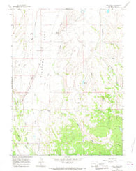 Pine Knoll Wyoming Historical topographic map, 1:24000 scale, 7.5 X 7.5 Minute, Year 1965