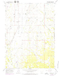 Pine Knoll Wyoming Historical topographic map, 1:24000 scale, 7.5 X 7.5 Minute, Year 1965