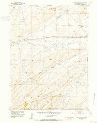 Pine Mountain SW Wyoming Historical topographic map, 1:24000 scale, 7.5 X 7.5 Minute, Year 1951