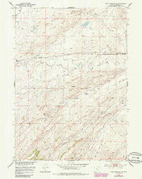 Pine Mountain SW Wyoming Historical topographic map, 1:24000 scale, 7.5 X 7.5 Minute, Year 1951