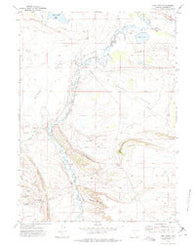 Pine Ridge Wyoming Historical topographic map, 1:24000 scale, 7.5 X 7.5 Minute, Year 1971