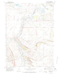 Pine Ridge Wyoming Historical topographic map, 1:24000 scale, 7.5 X 7.5 Minute, Year 1971