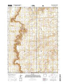 Pine Bluffs SE Wyoming Current topographic map, 1:24000 scale, 7.5 X 7.5 Minute, Year 2015