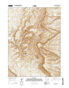 Pine Butte Wyoming Current topographic map, 1:24000 scale, 7.5 X 7.5 Minute, Year 2015