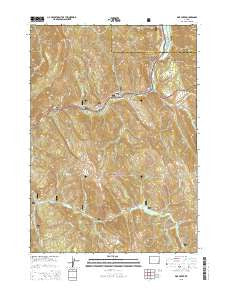 Pine Creek Wyoming Current topographic map, 1:24000 scale, 7.5 X 7.5 Minute, Year 2015