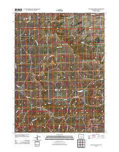 Pine Grove Ranch Wyoming Historical topographic map, 1:24000 scale, 7.5 X 7.5 Minute, Year 2012