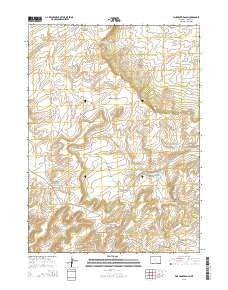 Pine Grove Ranch Wyoming Current topographic map, 1:24000 scale, 7.5 X 7.5 Minute, Year 2015