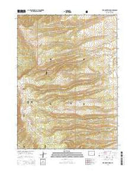 Pine Grove Ridge Wyoming Current topographic map, 1:24000 scale, 7.5 X 7.5 Minute, Year 2015