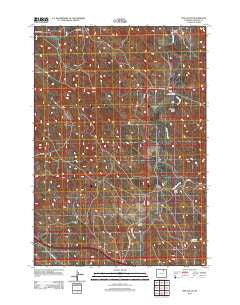 Pine Gulch Wyoming Historical topographic map, 1:24000 scale, 7.5 X 7.5 Minute, Year 2012