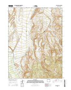 Pine Knoll Wyoming Current topographic map, 1:24000 scale, 7.5 X 7.5 Minute, Year 2015