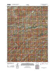 Pine Mountain SW Wyoming Historical topographic map, 1:24000 scale, 7.5 X 7.5 Minute, Year 2012
