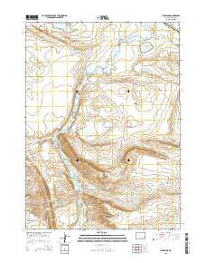 Pine Ridge Wyoming Current topographic map, 1:24000 scale, 7.5 X 7.5 Minute, Year 2015