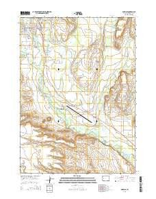 Pinedale Wyoming Current topographic map, 1:24000 scale, 7.5 X 7.5 Minute, Year 2015
