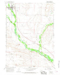 Pinedale Wyoming Historical topographic map, 1:24000 scale, 7.5 X 7.5 Minute, Year 1964