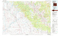 Pinedale Wyoming Historical topographic map, 1:100000 scale, 30 X 60 Minute, Year 1981