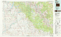 Pinedale Wyoming Historical topographic map, 1:100000 scale, 30 X 60 Minute, Year 1981
