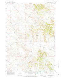 Piney Canyon NW Wyoming Historical topographic map, 1:24000 scale, 7.5 X 7.5 Minute, Year 1971