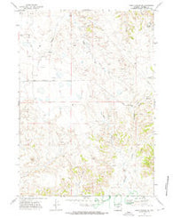 Piney Canyon SW Wyoming Historical topographic map, 1:24000 scale, 7.5 X 7.5 Minute, Year 1971