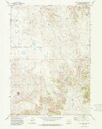 Piney Canyon SW Wyoming Historical topographic map, 1:24000 scale, 7.5 X 7.5 Minute, Year 1971