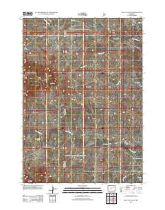 Piney Canyon NE Wyoming Historical topographic map, 1:24000 scale, 7.5 X 7.5 Minute, Year 2012