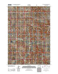 Piney Canyon NW Wyoming Historical topographic map, 1:24000 scale, 7.5 X 7.5 Minute, Year 2012