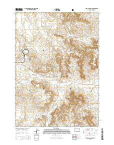 Piney Canyon NW Wyoming Current topographic map, 1:24000 scale, 7.5 X 7.5 Minute, Year 2015