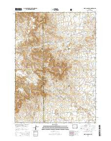Piney Canyon SE Wyoming Current topographic map, 1:24000 scale, 7.5 X 7.5 Minute, Year 2015