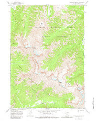 Pinnacle Mountain Wyoming Historical topographic map, 1:24000 scale, 7.5 X 7.5 Minute, Year 1970