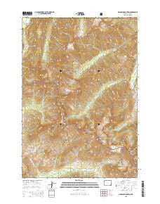 Pinnacle Mountain Wyoming Current topographic map, 1:24000 scale, 7.5 X 7.5 Minute, Year 2015
