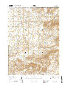 Pinto Creek Wyoming Current topographic map, 1:24000 scale, 7.5 X 7.5 Minute, Year 2015
