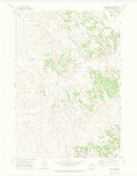 Pitch Draw Wyoming Historical topographic map, 1:24000 scale, 7.5 X 7.5 Minute, Year 1971