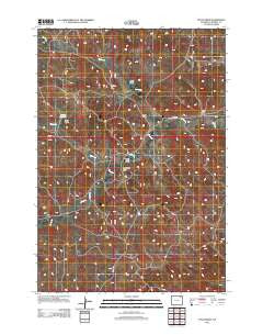 Pitch Draw Wyoming Historical topographic map, 1:24000 scale, 7.5 X 7.5 Minute, Year 2012