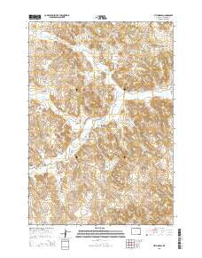 Pitch Draw Wyoming Current topographic map, 1:24000 scale, 7.5 X 7.5 Minute, Year 2015