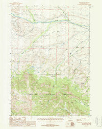 Pitchfork Wyoming Historical topographic map, 1:24000 scale, 7.5 X 7.5 Minute, Year 1987